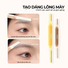 Dao Cạo Mày Vacosi 2 Đầu Vàng Nâu DC17 (Set 2 Cây)