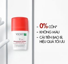Lăn Khử Mùi Vichy Detranspirant Intensif 72H 48h Anti - Perspirant (50ml)