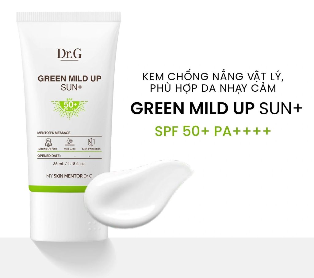 Kem chống nắng Dr.G Brightening Up Sun+ / Green Mild Up Sun+ SPF50+ PA+++ 35ml