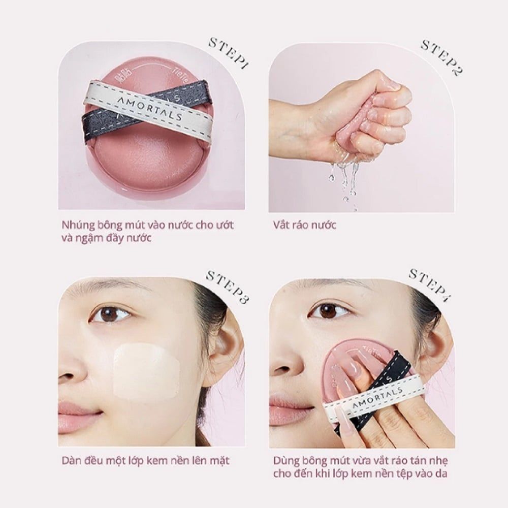 Set 3 Bông Mút Amortals Tietie Powder Puff