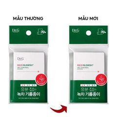 Giấy Thấm Dầu Dr.G Hỗ Trợ Kiểm Soát Dầu Nhờn Dành Cho Da Nhạy Cảm R.E.D Blemish Oil Control Paper