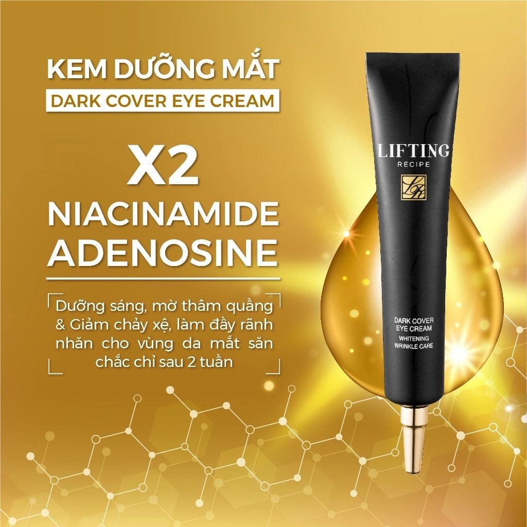 Kem Dưỡng Mắt Mờ Thâm Giảm Nếp Nhăn Re:cipe Lifting Dark Cover Eye Cream 30ml
