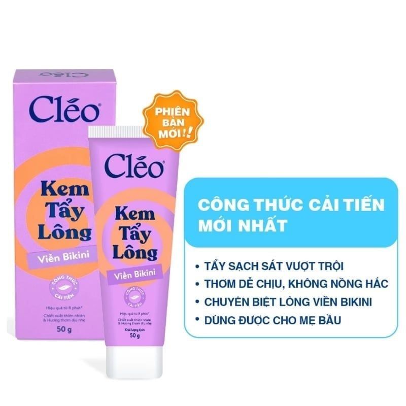 Kem Tẩy Lông Cléo Viền Bikini Hair Removal Cream - Bikini Line 50g
