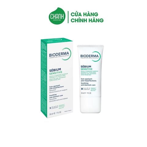 Kem Dưỡng Bioderma Sébium Sensitive Cho Da Mụn Nhạy Cảm 30ml