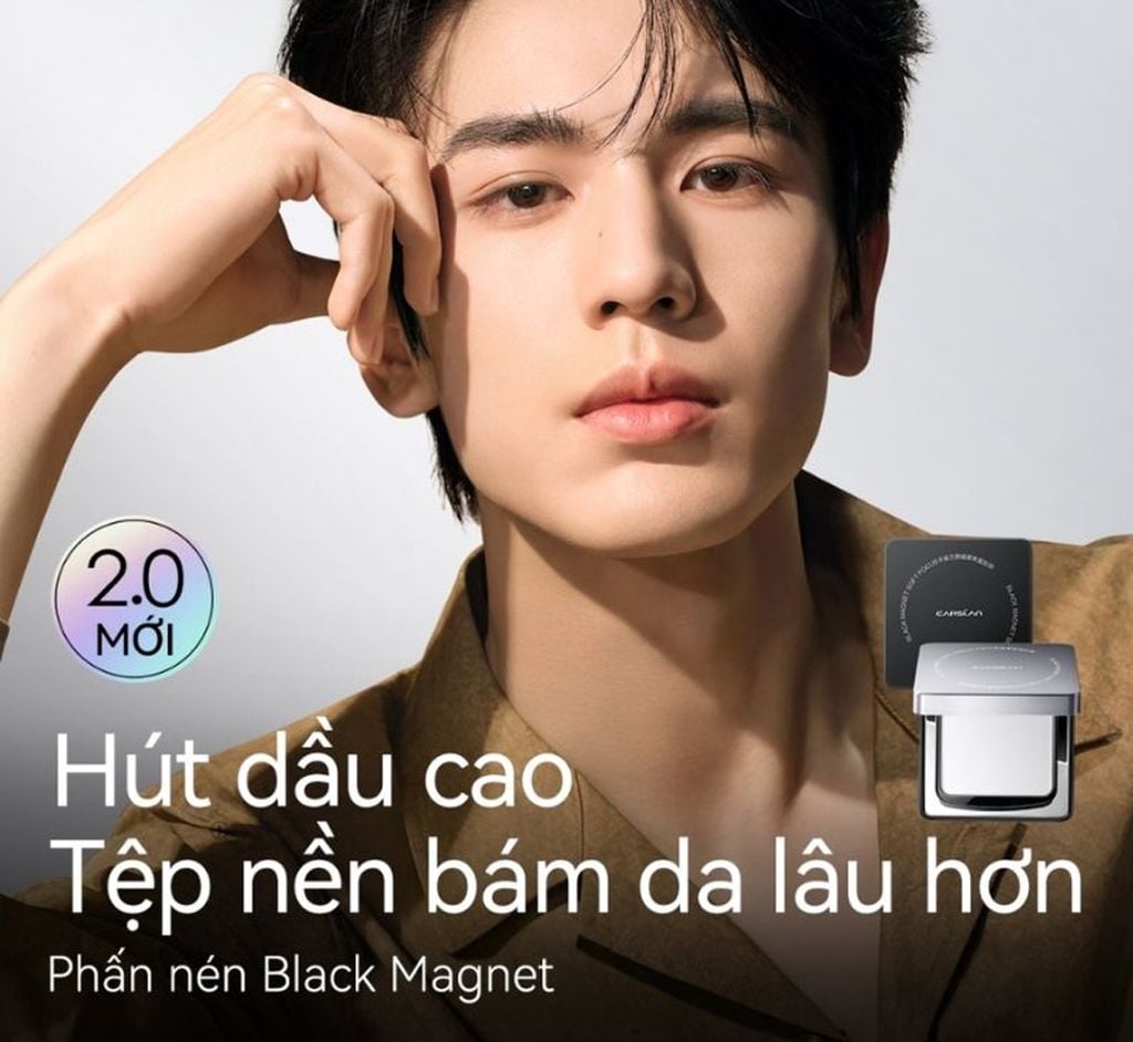 Phấn Phủ Carslan Black Magnet Soft Focus Powder Dạng Nén Bản 2.0 8g