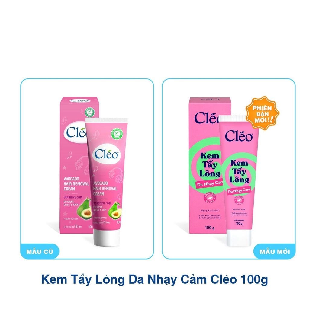 Kem Tẩy Lông Cleo Avocado Hair Removal 100g