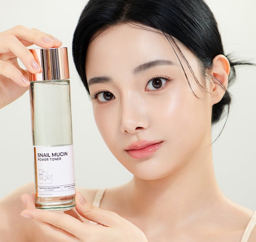 Nước hoa hồng B.O.M Snail Mucin Power Toner 150ml