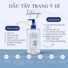 Dầu tẩy Trang Hatomugi 500ml