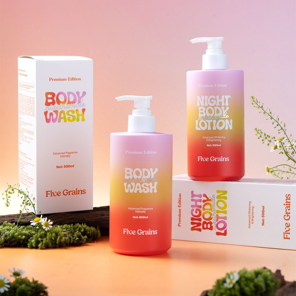 Sữa Dưỡng Thể Five Grains Niacinamide Night Body Lotion Ban Đêm 500ml
