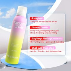 Xịt Chống Nắng Five Grains Pro - Xylane Nâng tông da SPF 50+ PA++++ 160ml