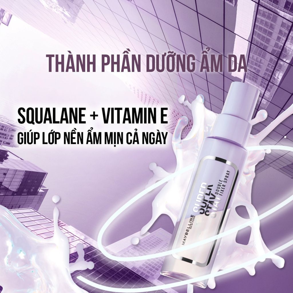 Xịt Khóa Nền Maybelline Superstay Double Fixer Spray 55ml