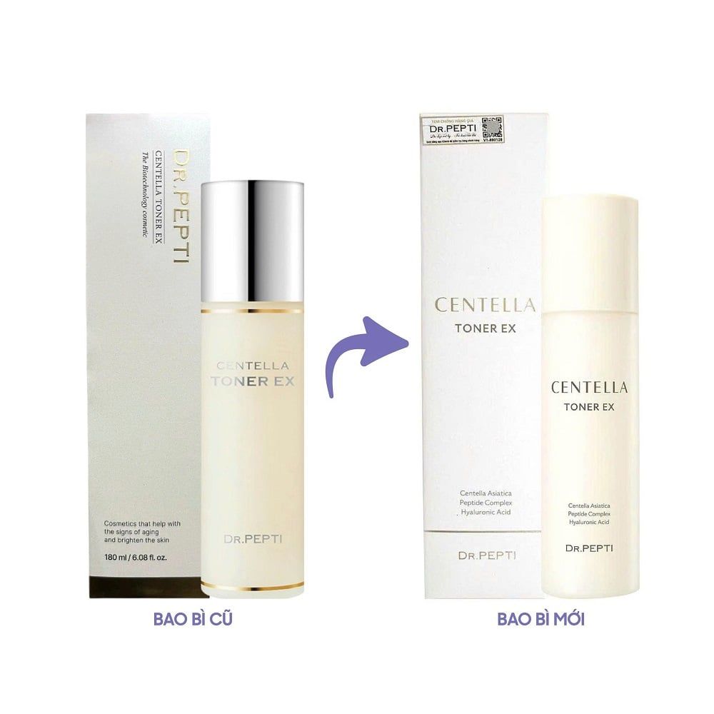 Nước Hoa Hồng Dr.Pepti Centella Toner EX 180ml