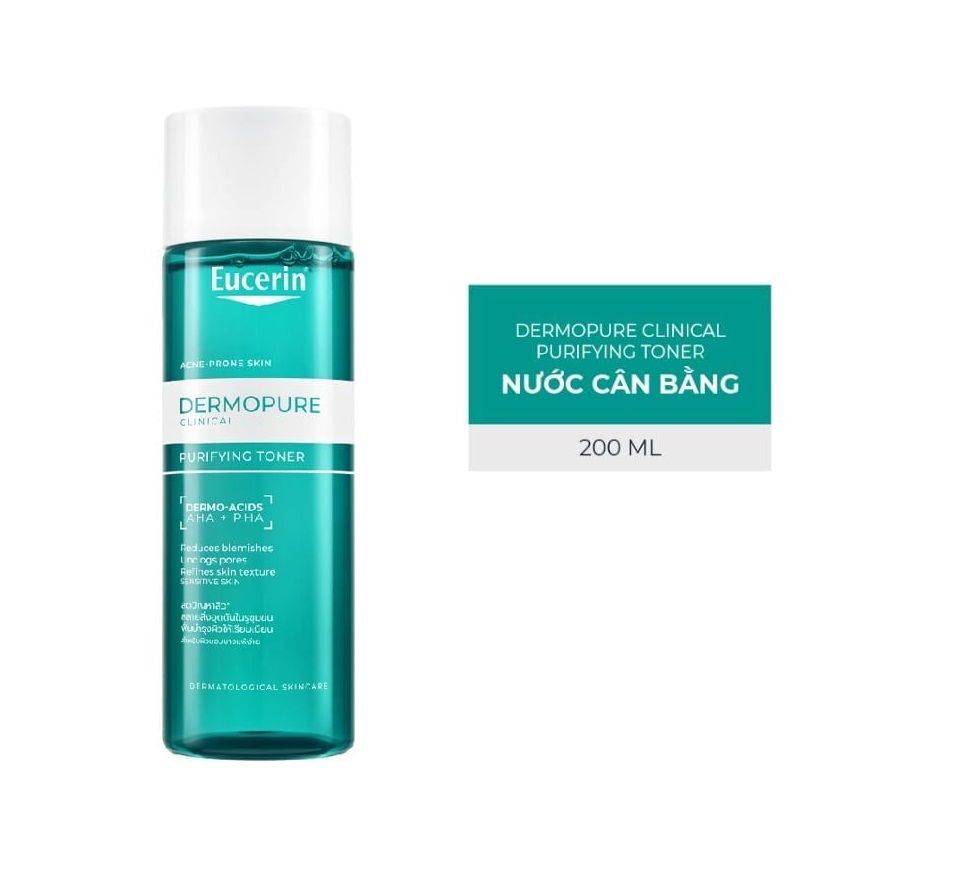 Nước Hoa Hồng Eucerin Dành Cho Da Mụn Eucerin Dermopure Clinical Purifying Toner 200ml