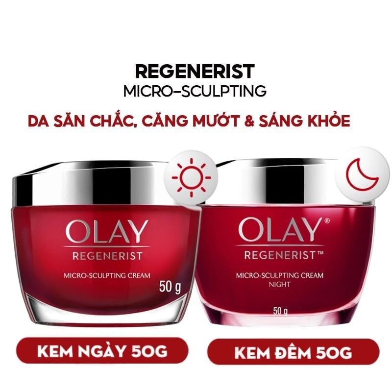 Kem Dưỡng Olay Regenerist Micro-Sculpting Cream  Ngừa Lão Hóa Da 50g
