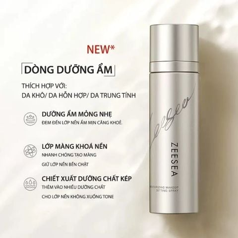 Xịt khóa nền Zeesea moisturizing makeup setting spray 100ml