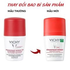 Lăn Khử Mùi Vichy Detranspirant Intensif 72H 48h Anti - Perspirant (50ml)