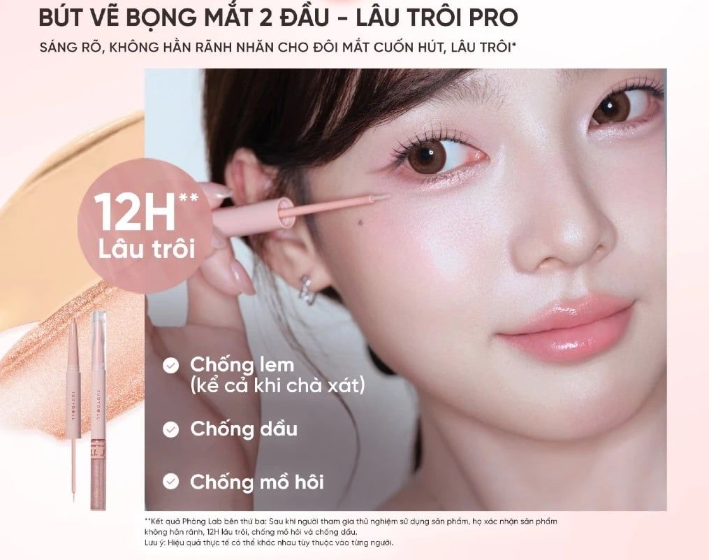 Bút Kẻ Bọng Mắt 2 Đầu Judydoll Dual - End Undereye Pen