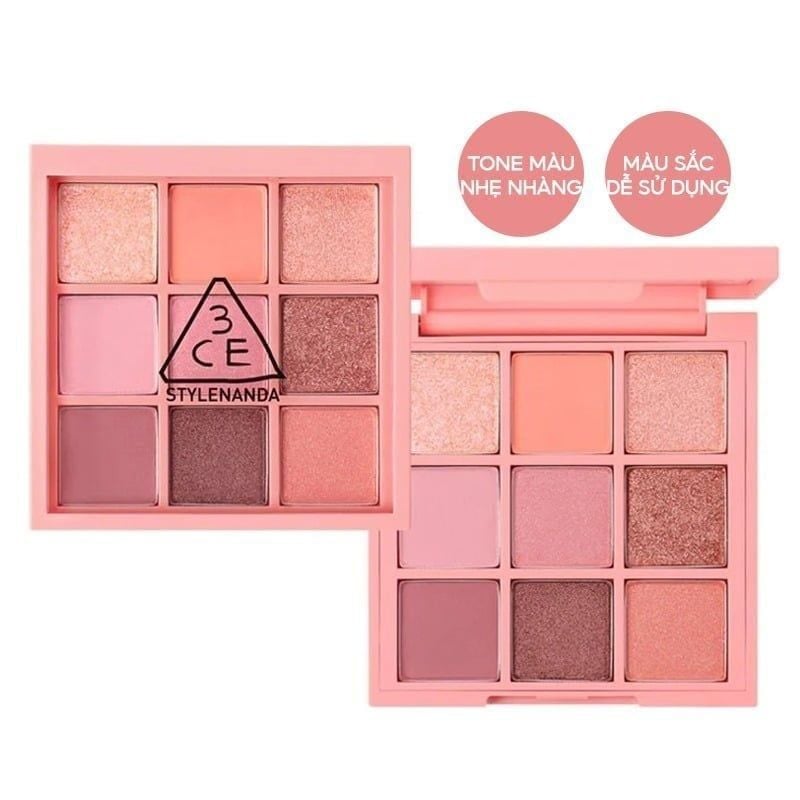 Bảng Phấn Mắt 9 Màu 3CE Multi Eye Color Palette - Beach Muse 8.2g
