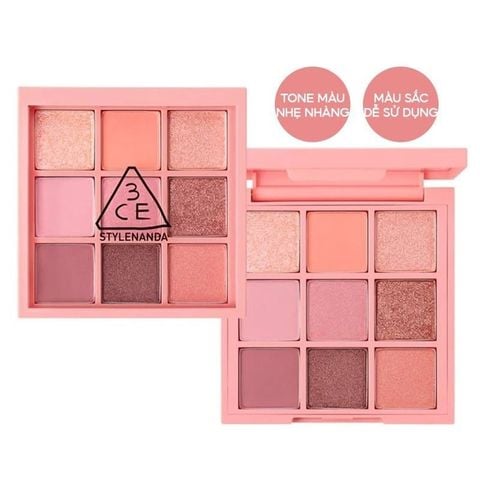Bảng Phấn Mắt 9 Màu 3CE Multi Eye Color Palette - Beach Muse 8.2g