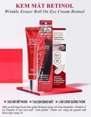 Kem dưỡng mắt Prettyskin Wrinkle Eraser Roll On Eye Retinol 30ml