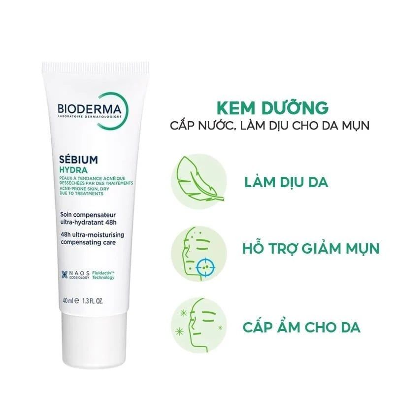 Kem Dưỡng Bioderma Sebium Hydra 40ml