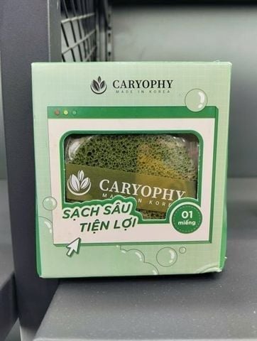 Bông Mút Rửa Mặt Caryophy hộp 1 Miếng