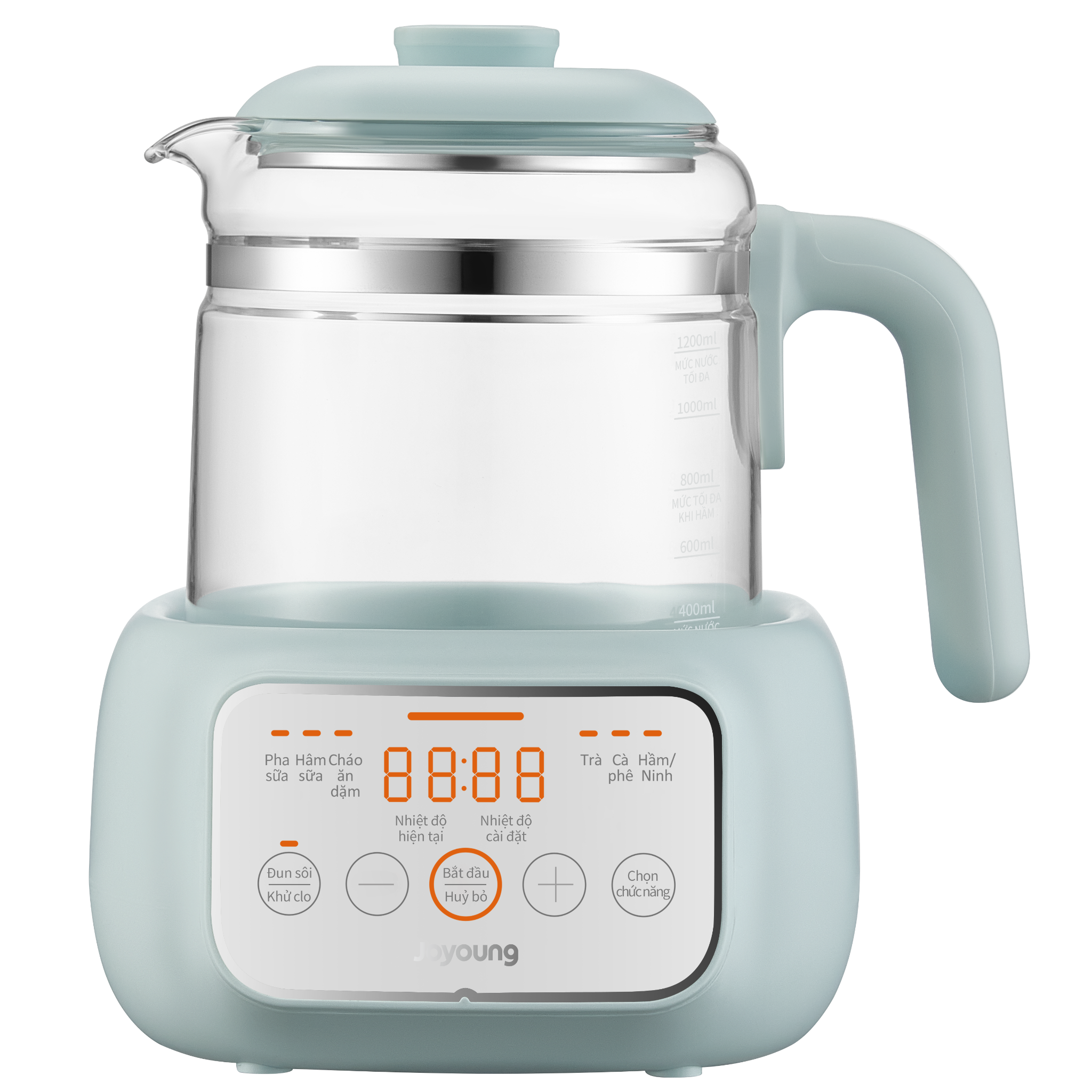 Máy đun nước pha sữa thông minh cho bé Joyoung JBM-530 màu xanh