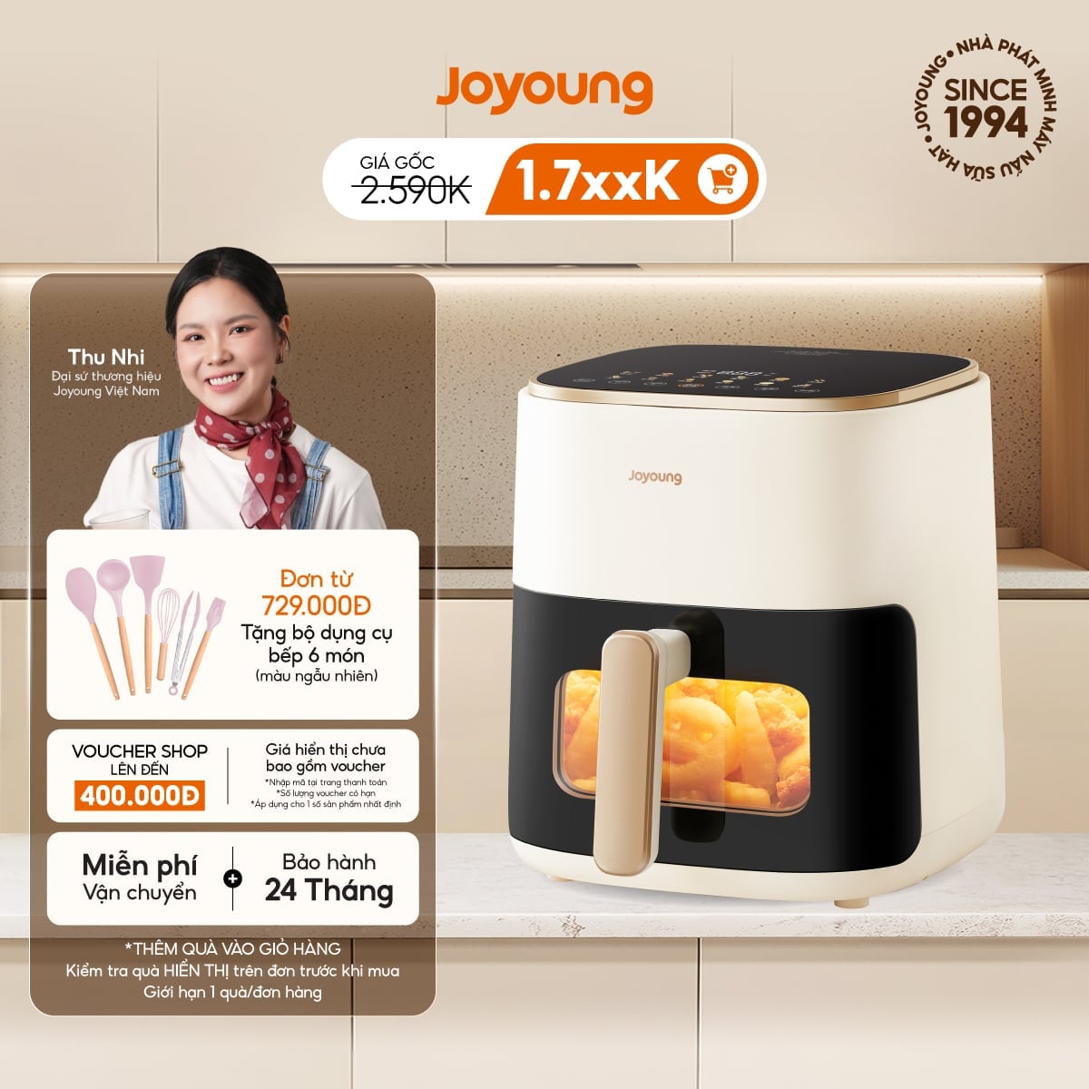 Nồi chiên không dầu Joyoung JAF-566