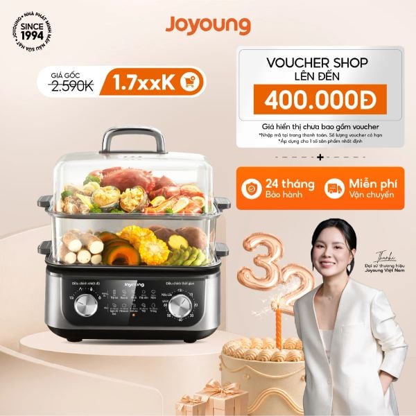 Nồi lẩu hấp đa năng Joyoung JFS-556 chương trình ưu đãi tháng giá tốt nhất