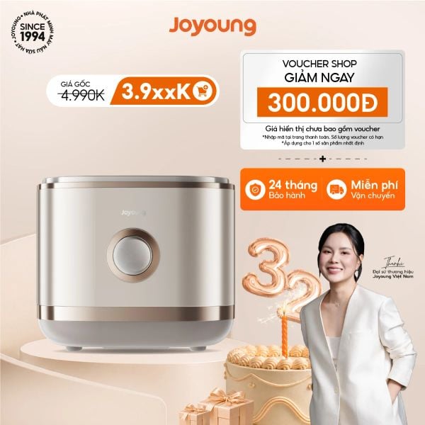 Nồi cơm điện cao tần chống dính tự nhiên Joyoung JNRC-401 chương trình ưu đãi tháng 8  giá tốt nhất website Joyoung Official
