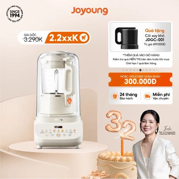 Máy nấu sữa hạt chống ồn Joyoung JHSB-602  chương trình ưu đãi tháng 7 giá tốt nhất tại website Joyoung Official