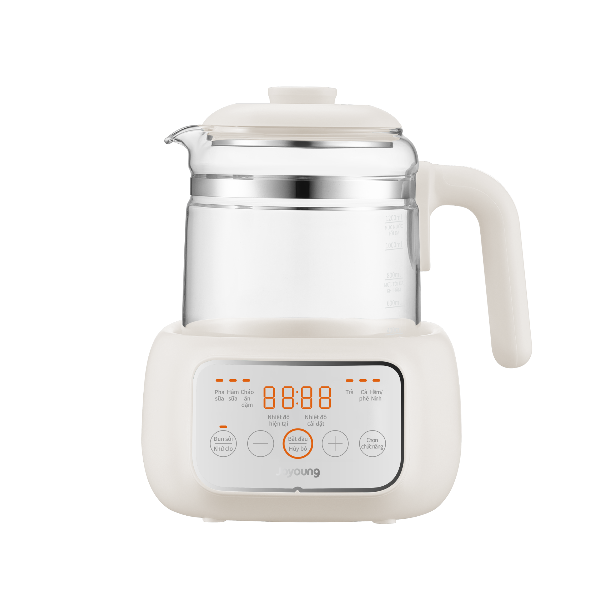 Máy đun nước pha sữa thông minh cho bé Joyoung JBM-530 màu trắng