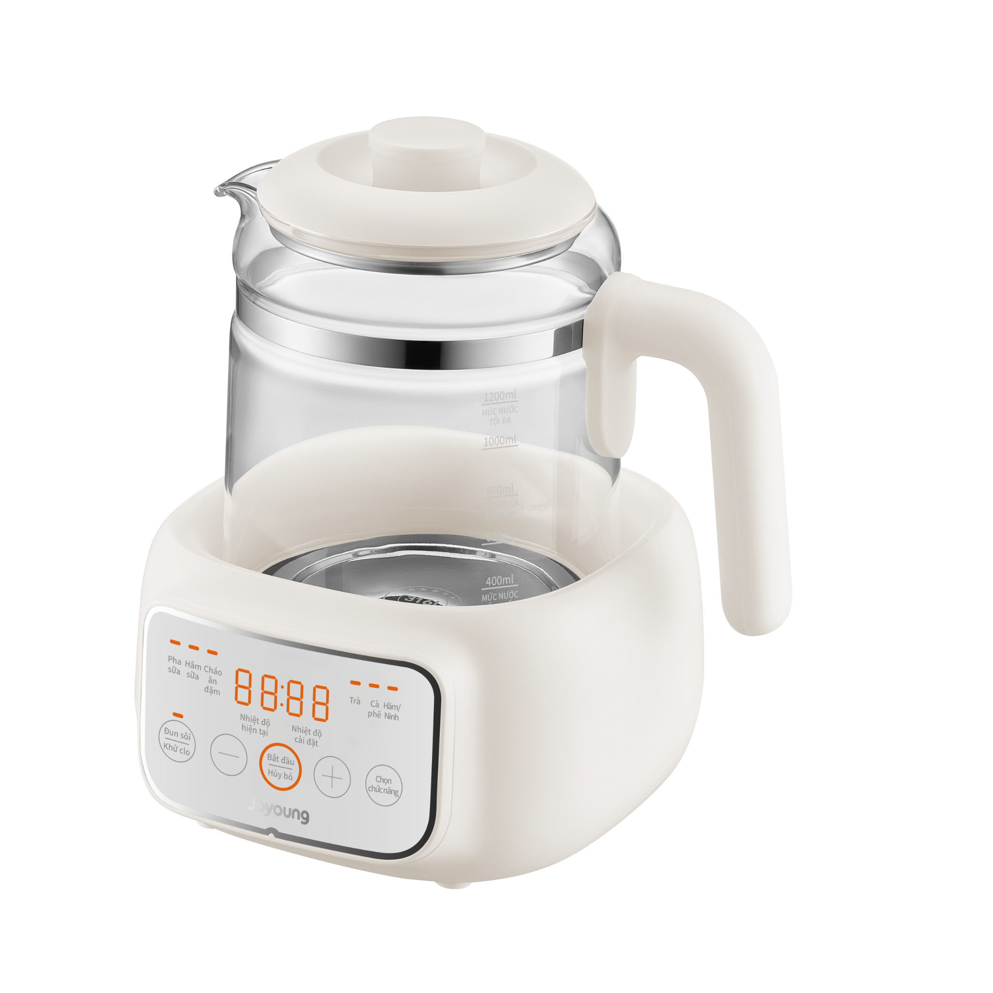 Máy đun nước pha sữa thông minh cho bé Joyoung JBM-530 màu trắng