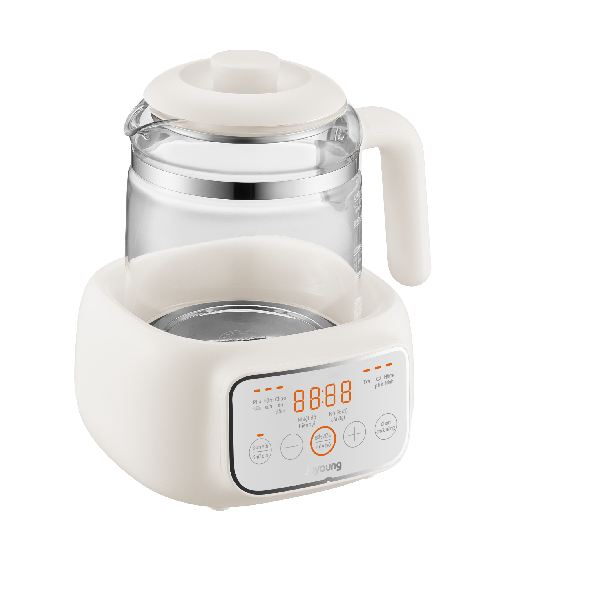 Máy đun nước pha sữa thông minh cho bé Joyoung JBM-530 màu trắng
