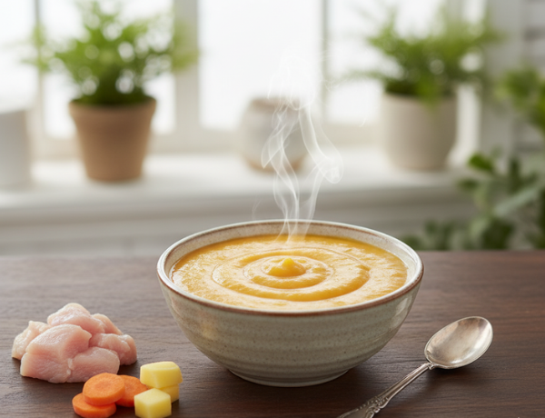 Cháo ăn dặm gà khoai tây