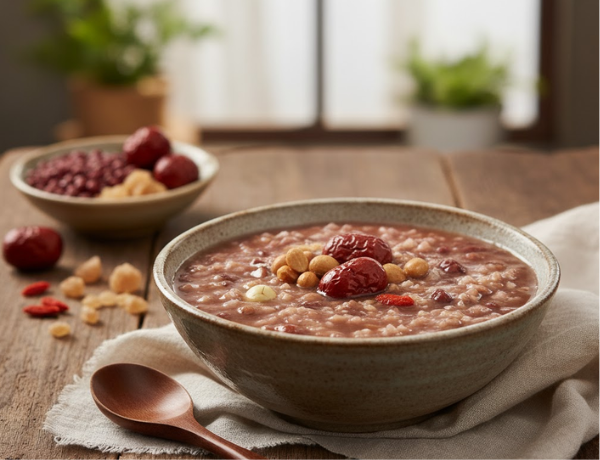 Cháo đỗ táo đỏ dưỡng nhan