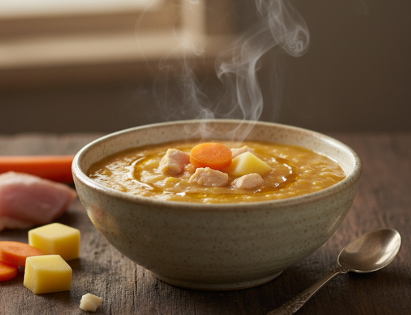 Cháo ăn dặm gà khoai tây cà rốt