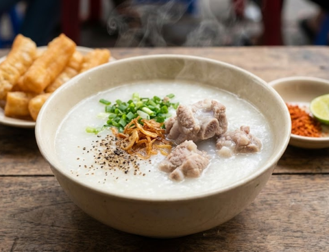 Cháo sườn bột