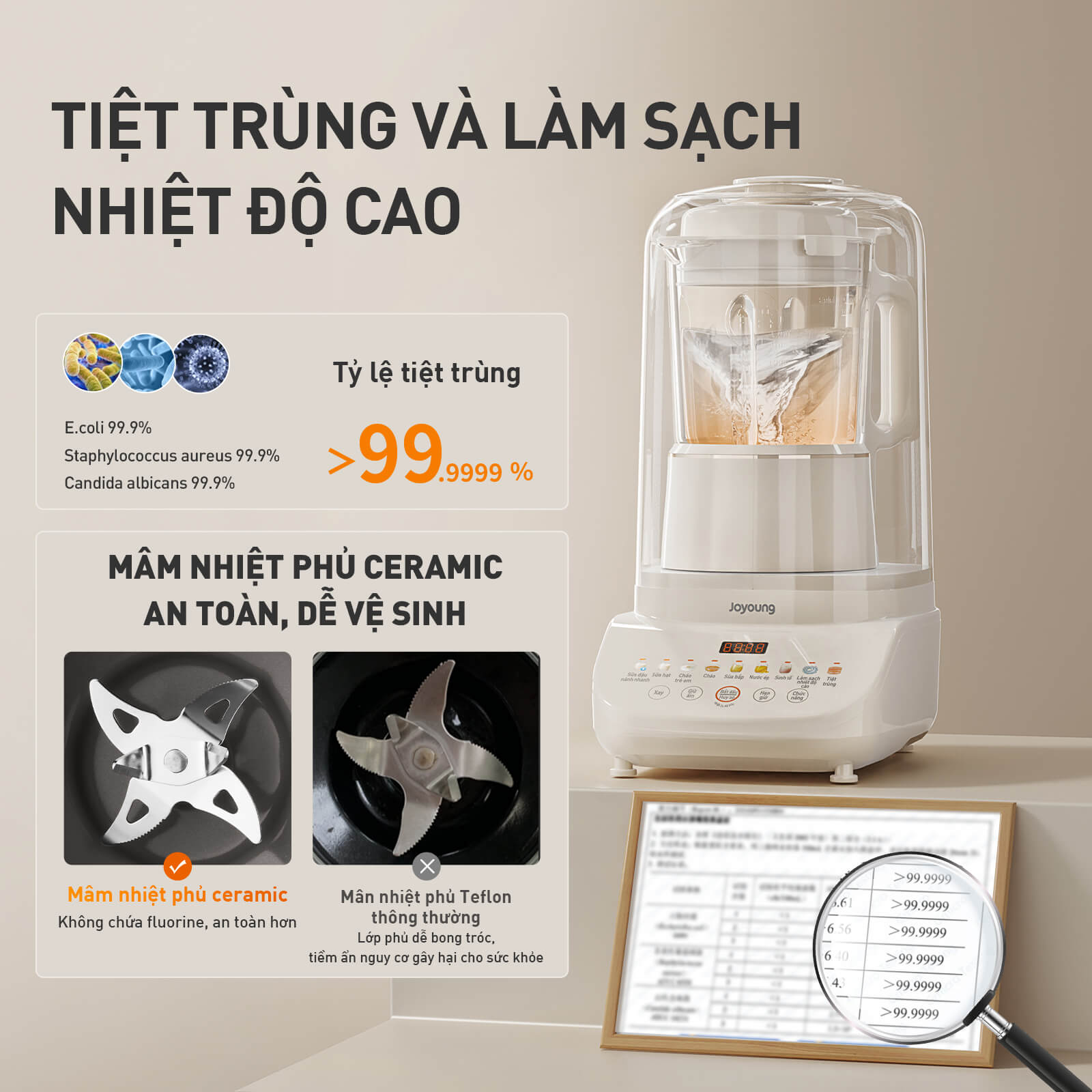 Máy nấu sữa hạt chống ồn Joyoung JHSB-602 khám phá ngay trên website Joyoung Việt Nam