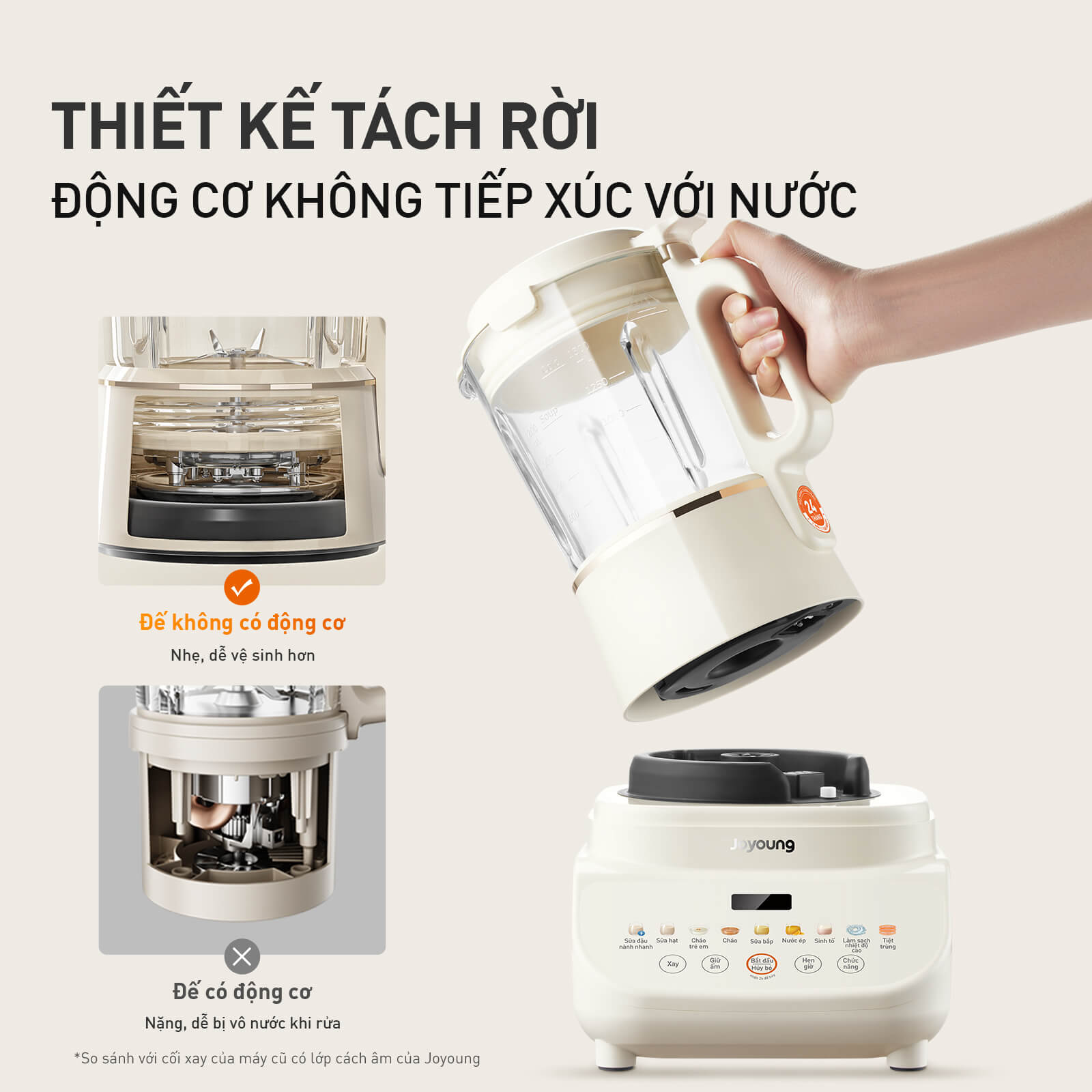 Máy nấu sữa hạt chống ồn Joyoung JHSB-602 khám phá ngay trên website Joyoung Việt Nam