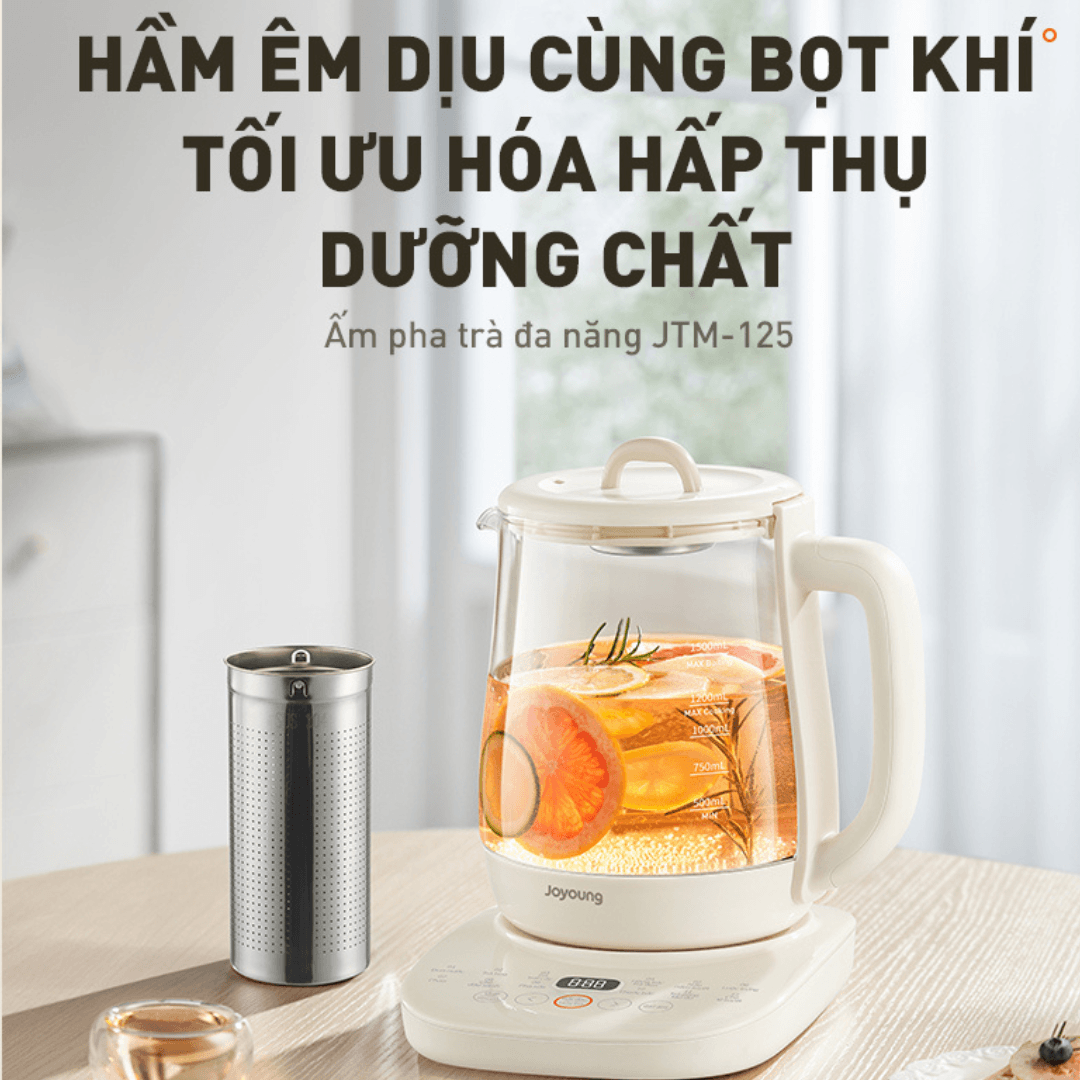 Bình thủy tinh hãm trà JTM-125