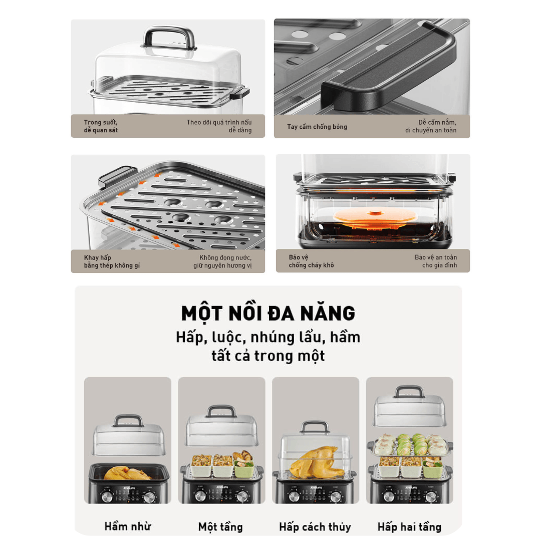 Nồi lẩu hấp đa năng Joyoung JFS-556