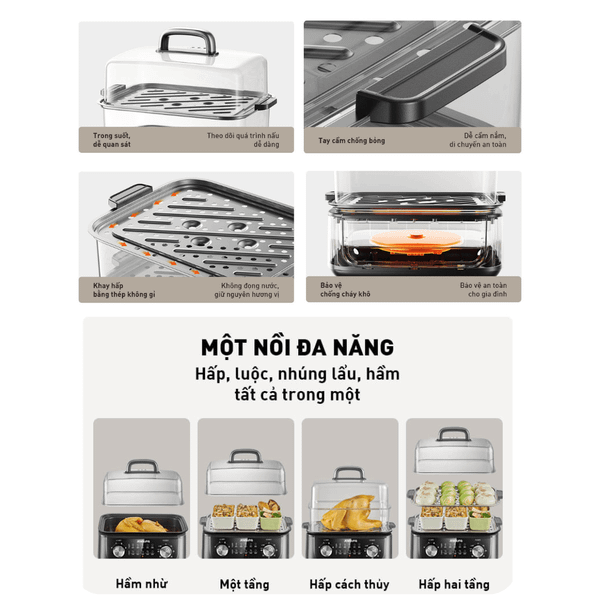 Nồi lẩu hấp đa năng Joyoung JFS-556 chương trình ưu đãi tháng giá tốt nhất