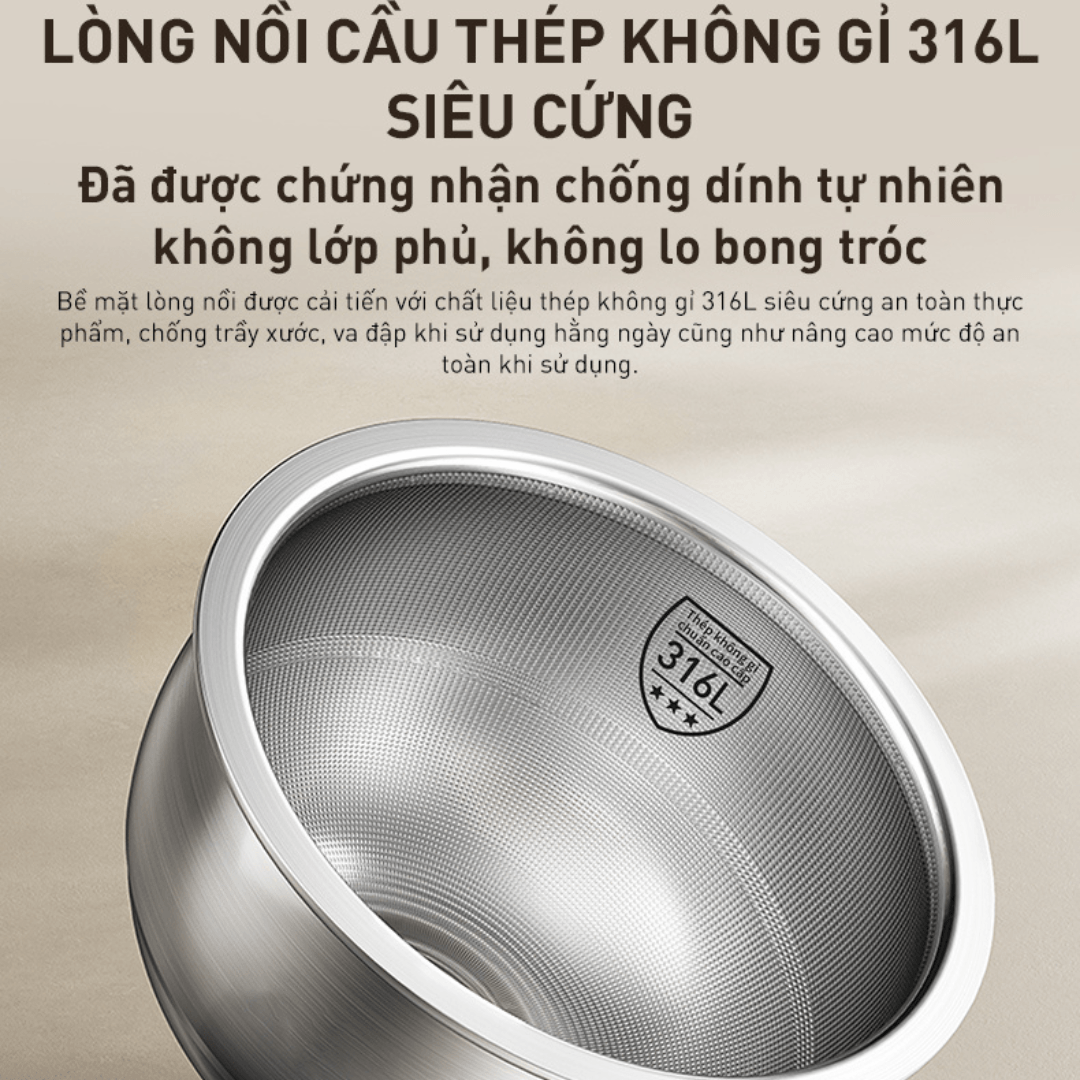 Nồi cơm điện tử chống dính tự nhiên Joyoung JNRC-502