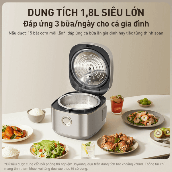 Nồi cơm điện tử chống dính tự nhiên Joyoung JNRC-502, ưu đãi tháng 8, giá tốt nhất tại website Joyoung Official