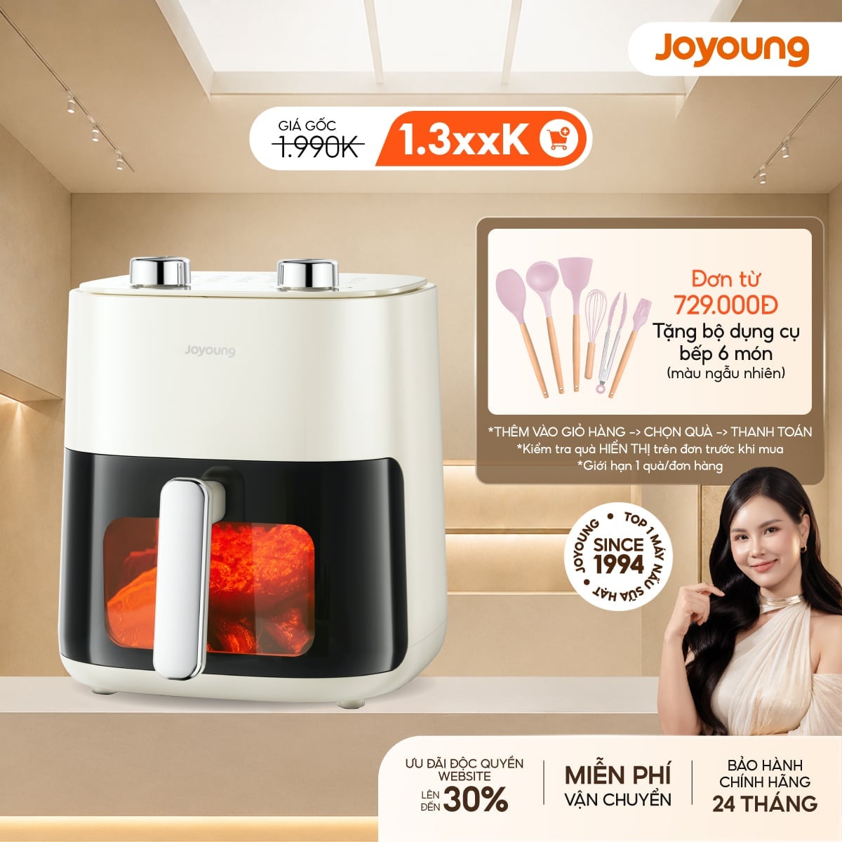 Nồi chiên không dầu Joyoung JAF-565