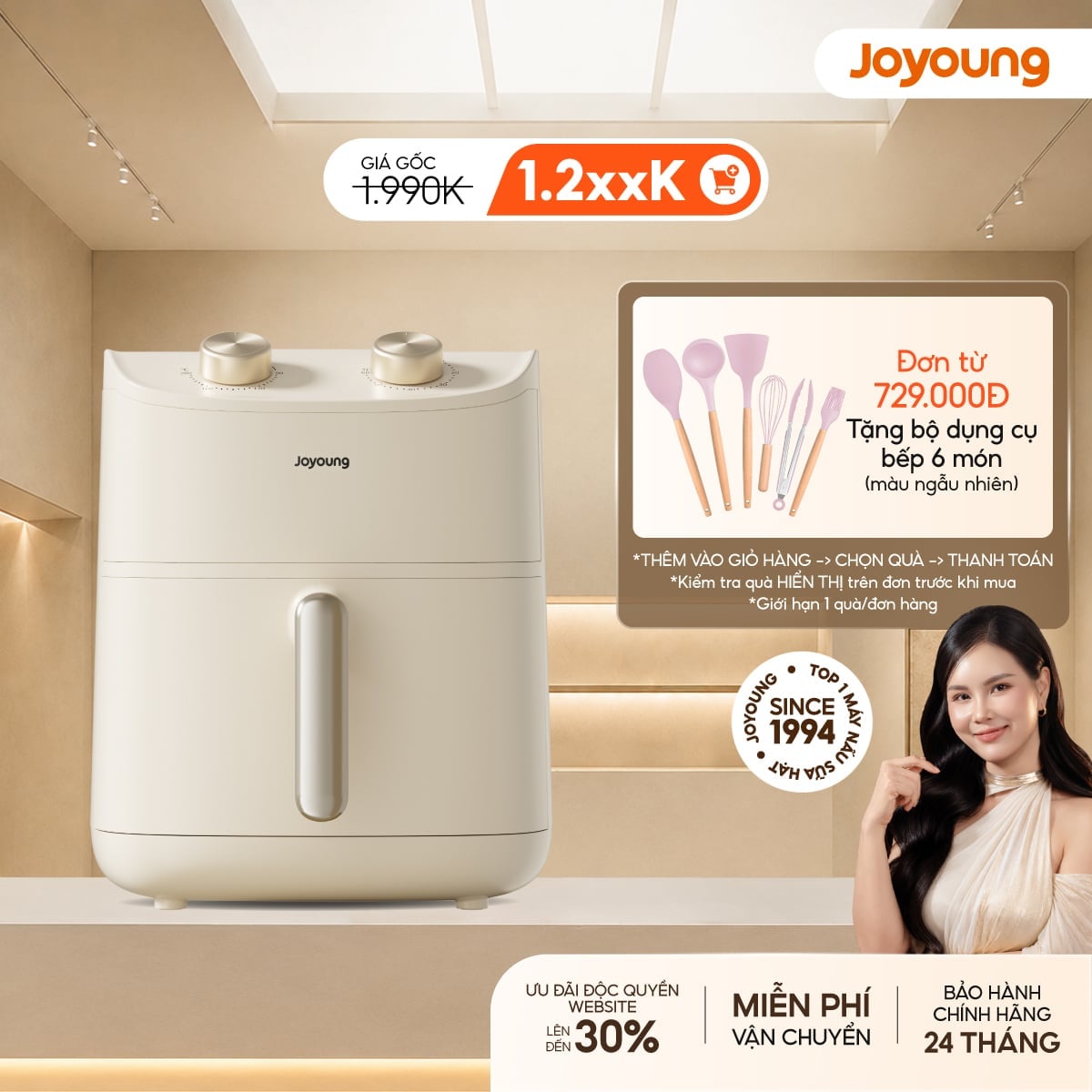 Nồi chiên không dầu Joyoung JAF-612