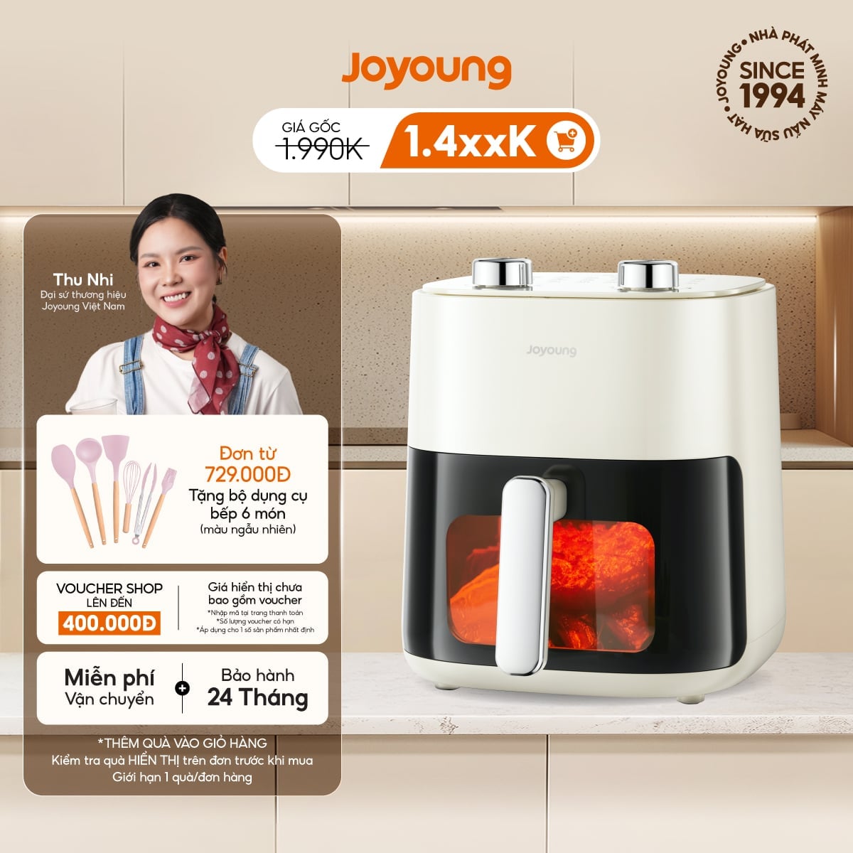 Nồi chiên không dầu Joyoung JAF-565 – Joyoung Official Store
