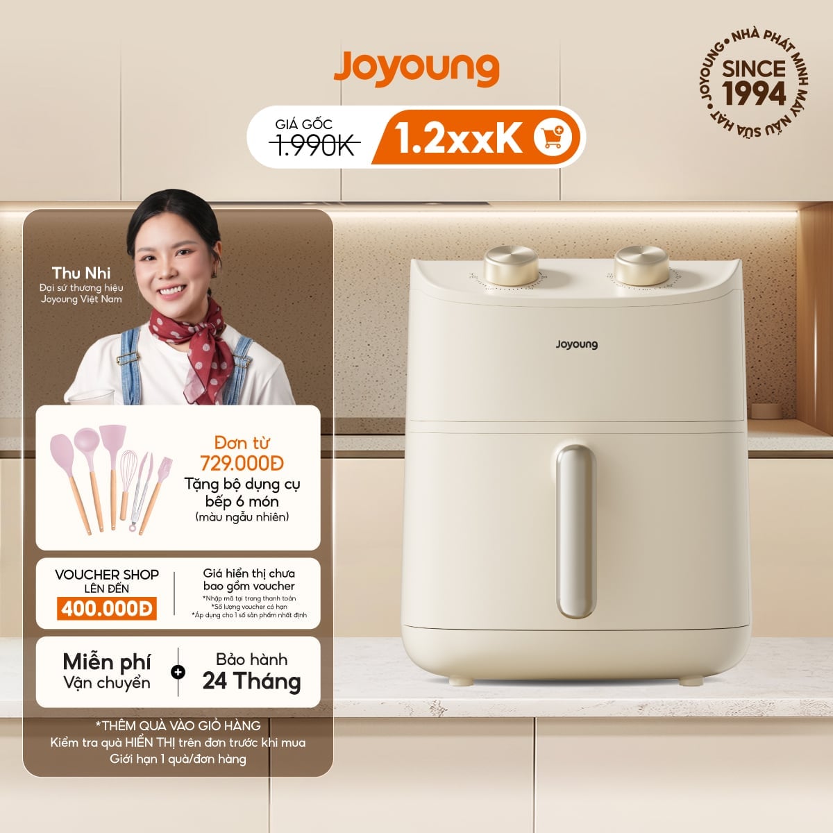 Nồi chiên không dầu Joyoung JAF-612
