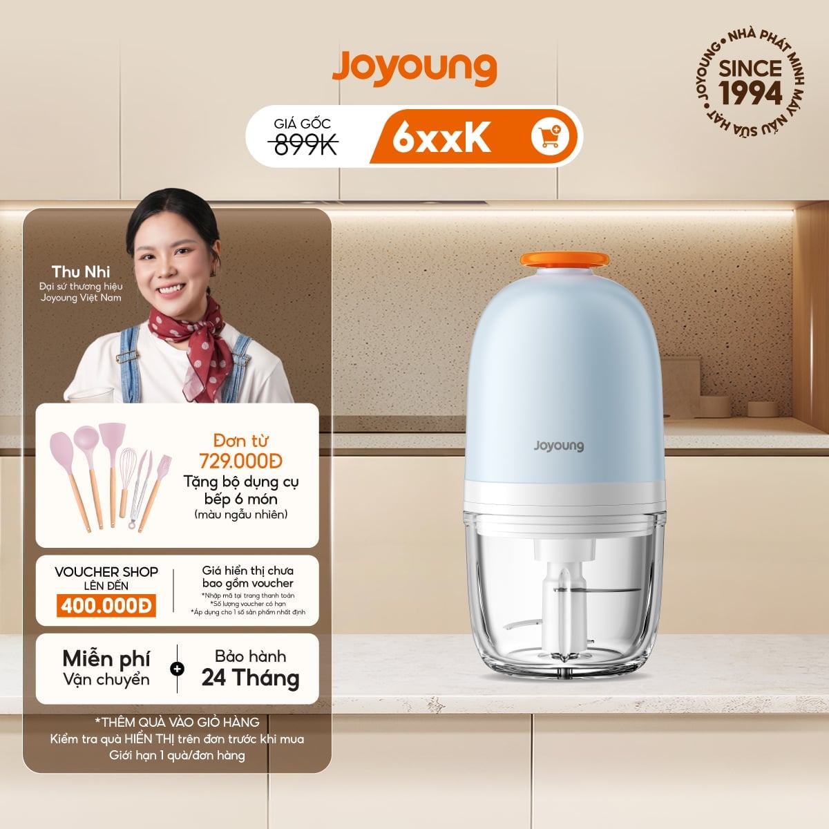Máy xay ăn dặm cho bé Joyoung JBFC-166